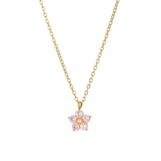 La Delicate Rose Collier