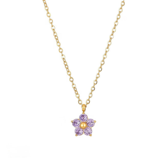 La Delicate Mauve Collier