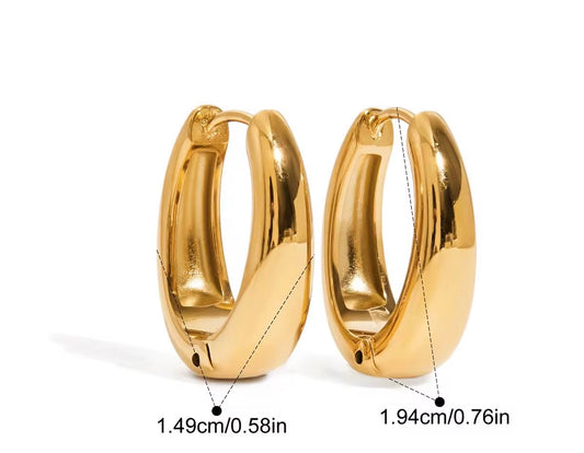 La Polished Hoop