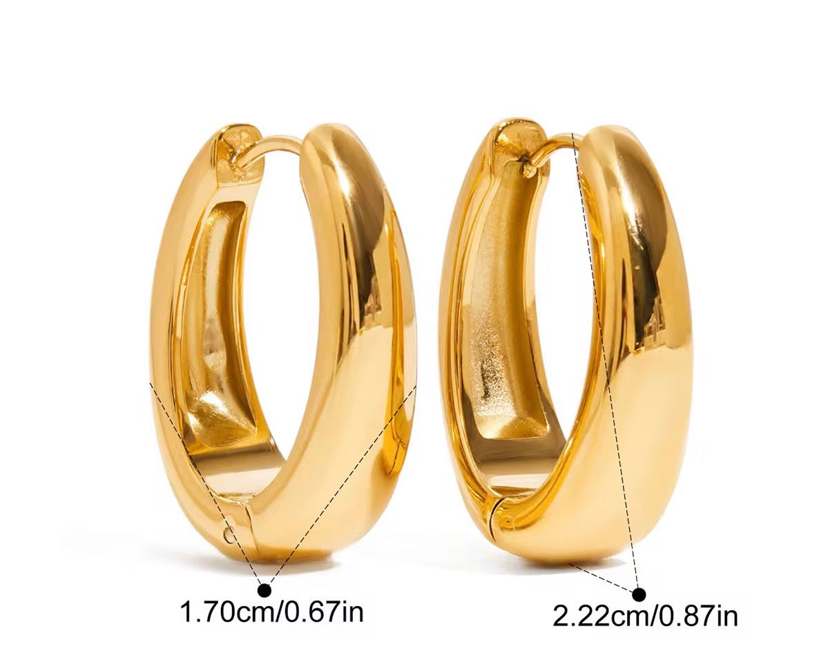 La Polished Hoop