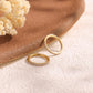 Hoop earring piercing