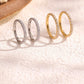 Hoop earring piercing