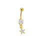 La Single Star Piercing Nombril